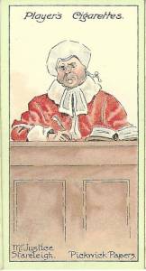 'Mr. Justice Stareleigh.' Players Cigarettes. 