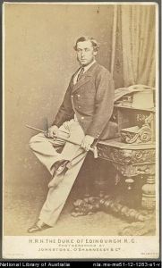 Alfred, Duke of Edinburgh, 1868. National Library of Australia MS51. http://nla.gov.au/nla.ms-ms51-12-1283-s1 